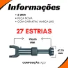 Ponteira E Luva Cardan (Conjunto) Aço Ford Belina, Pampa/ Gm Opala/