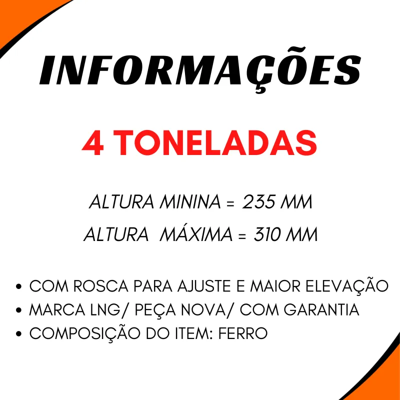 Macaco Hidr. 4ton Ford Vw Mercedes