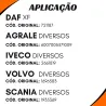 Kit 5 Diafragmas Cuica Freio 16 Ford/ Mb/ Daf