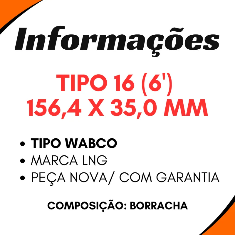 Kit 5 Diafragmas Cuica Freio 16 Ford/ Mb/ Daf