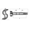 Eixo Expansores S Freio Ar Esq. Diant. Vw Teg607047/ Iveco 7149123/