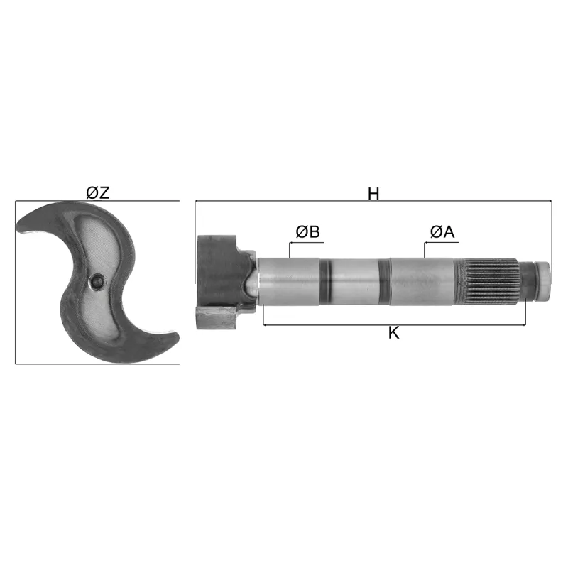 Eixo Expansores S Freio Ar Vw Teg607048/ Iveco 7149124/ Ford