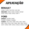 Rolamento C/ Borracha 45mm Pista Larga Gm Agrale Volvo Vw Iveco Ford