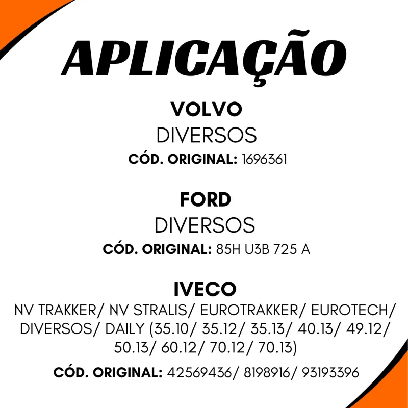 Tampa Reservatorio Direção Todos Caminhões Volvo Mbb Scania Ford