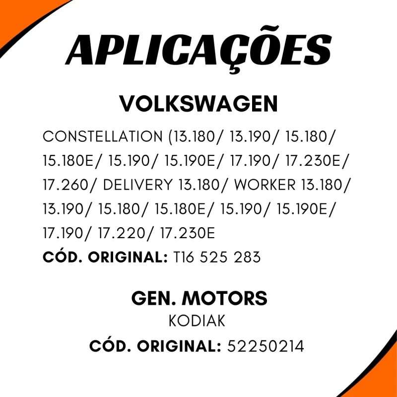 Terminal Diferencial Nodular 39 Est. Vw T16525283 Gm 52250214 Ford