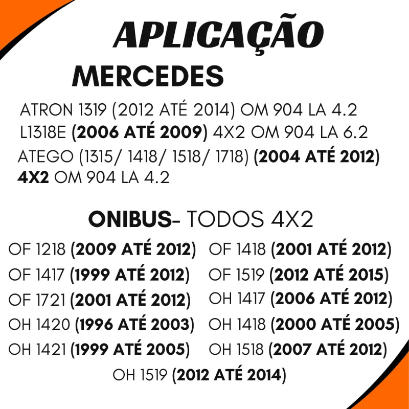 Luva Cardan Ford 1517e/ Agrale 13000/ Volvo Vm210/ Vw 2tg521353/ Mbb