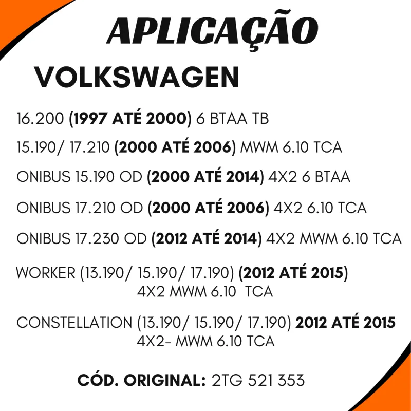 Luva Cardan Ford 1517e/ Agrale 13000/ Volvo Vm210/ Vw 2tg521353/ Mbb
