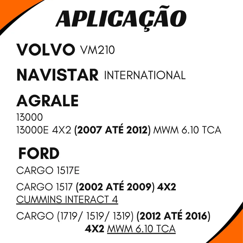 Luva Cardan Ford 1517e/ Agrale 13000/ Volvo Vm210/ Vw 2tg521353/ Mbb