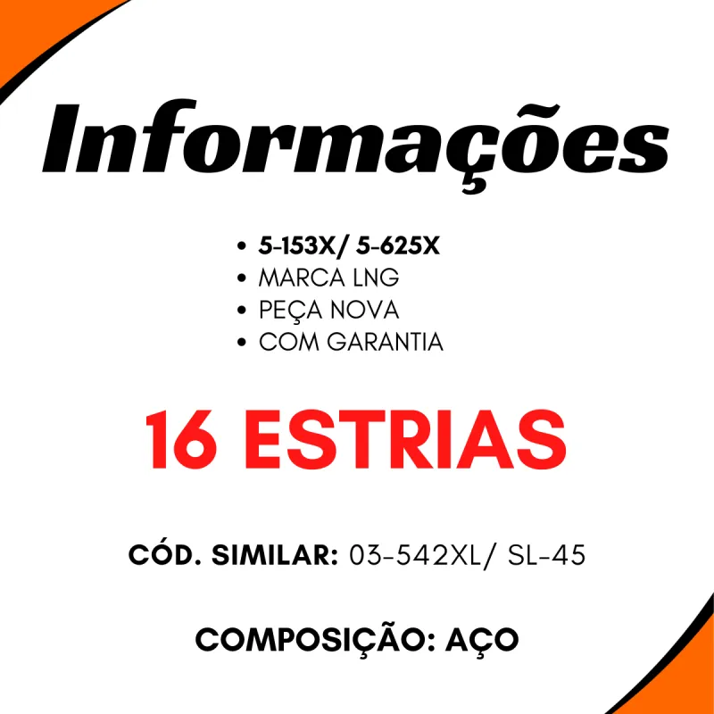 Luva Iveco Daily 35.10/ Troller T4/ Frontier/ Hilux (5-153x) Aço