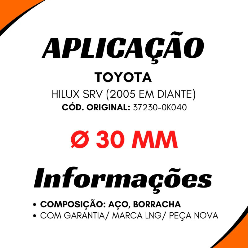 Suporte Cardan Compl. Toyota Hilux Srv