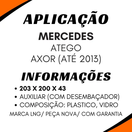 Vidro Espelho Auxiliar C/Desemb. Axor ...2013 / Atego