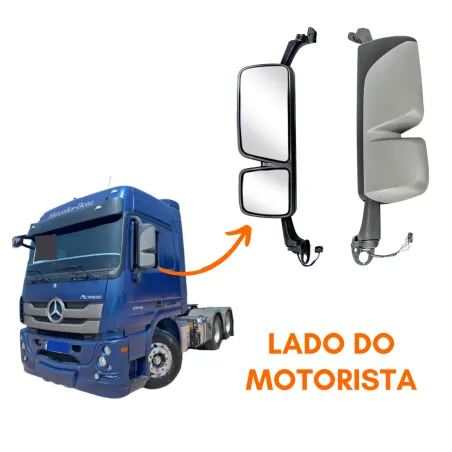Espelho Eletr. C/ Desmb. Esq. Actros (2012...)