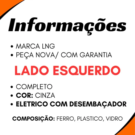 Espelho Eletr. C/ Desmb. Esq. Actros (2012...)