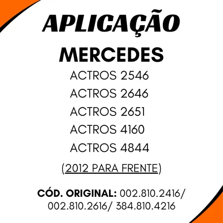 Espelho Eletr. C/ Desmb. Esq. Actros (2012...)