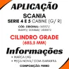 Amortecedor Grade Frontal Série 4/ Série 5 G,R Cilindro Grade