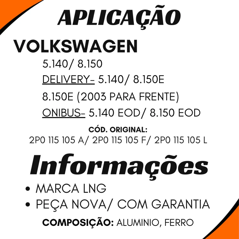 Bomba Hidráulica Vw 5140/8150/5140e Od/8150e Od Mwm Sprint 4cil
