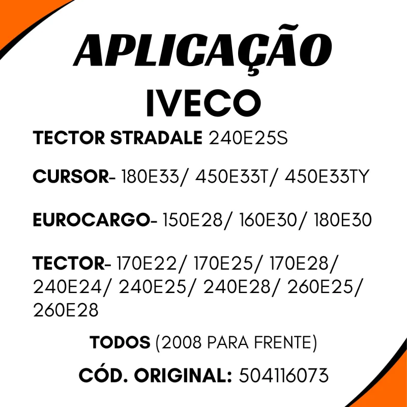 Defletor Lateral Esq. Iveco Tector 504116073