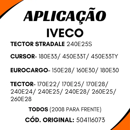 Defletor Lateral Esq. Iveco Tector 504116073