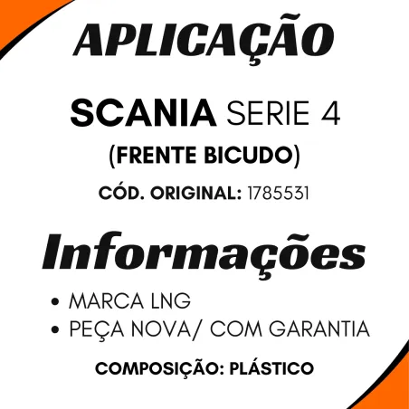 Tampa Cxa Bateria Plastica Scania Série 4 Bicudo 1785531
