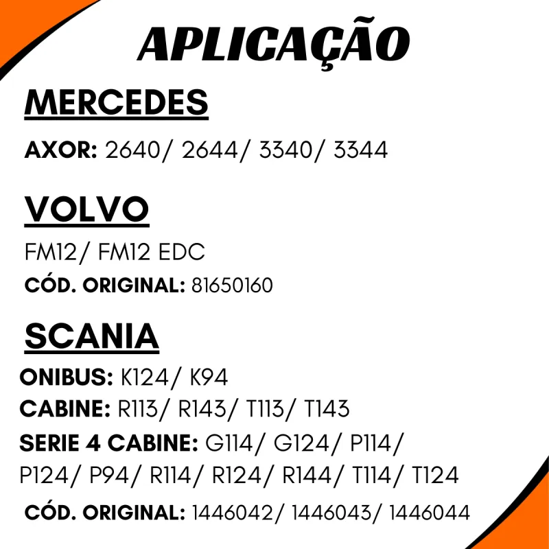 Cuica Freio Tristop Volvo Fm12/ Edc/ Scania Série 4 K124/ P114/