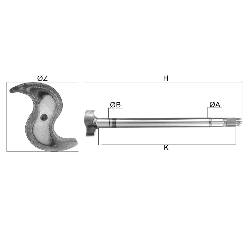 Eixo Expansores S Freio Ar Dir. Iveco 503355988/ Volvo 8127467/