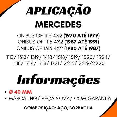 Rolamento C/ Borracha 40mm Mbb 1113 A 2213 - 345.410.0051