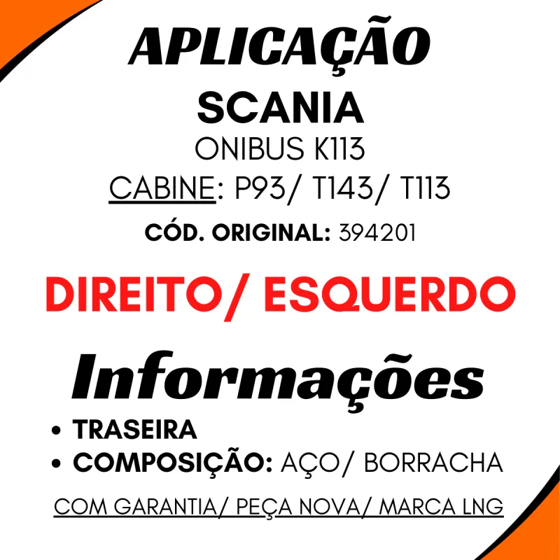 Unidade Controle Catraca Tras. Dir./Esq. Scania K113/ T113/ T143/ P93