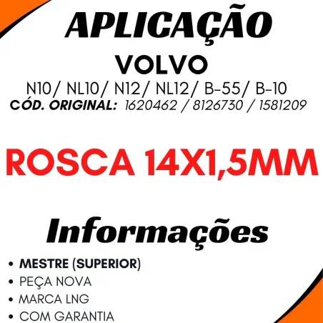 Cilindro Embreagem Volvo N10/ Nl10/ N12/ Nl12/ B-55/ B-10 Mestre