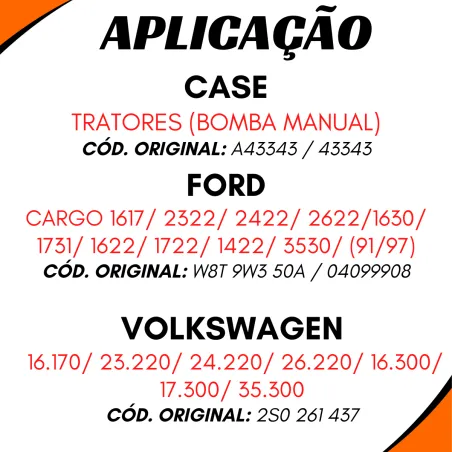 Bomba Alimentadora Ford A43343 Vw 2s0 261 437 Mbb000.090.0050