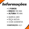 Flange Cardan (De Orelha) Mbb 2217/ 2219/ 2220 8 Furos Disco 150 Mm