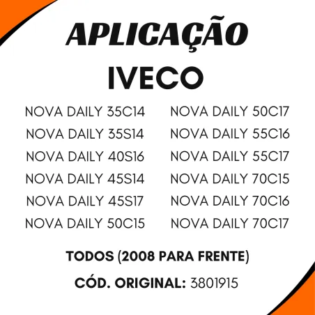 Lanterna Espelho Dir. Iveco Nova Daily 3801915