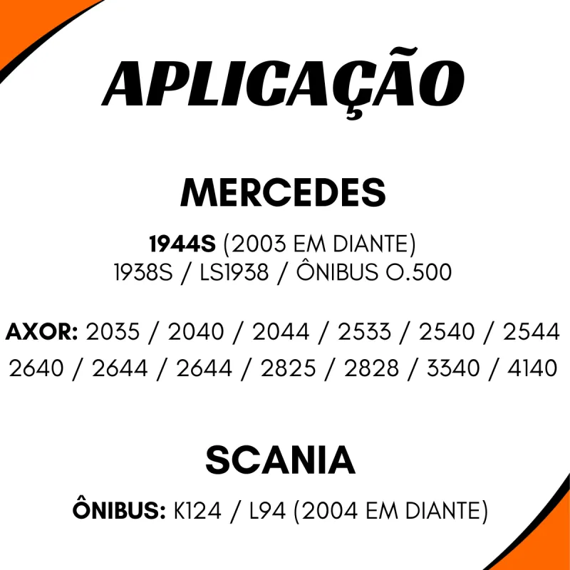 Reparo Pinça Freio Mbb Ls1938 1938s 1944s O.500 Todos Axor Scania