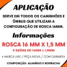 Válvula Descarga Rápida 16 Mm X 1,5 Mm Vw Tar607410 A Mbb