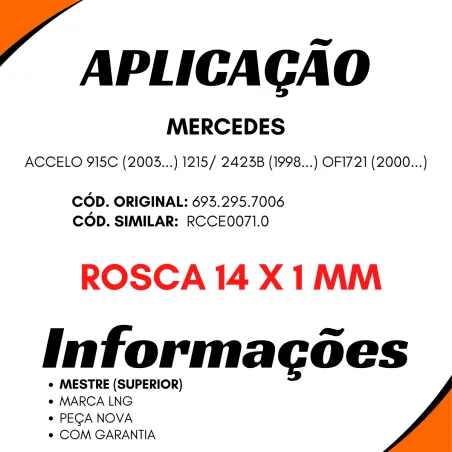Cilindro Embreagem Mbb Accelo 915c (2003...) 1215/ 2423b (1998...)