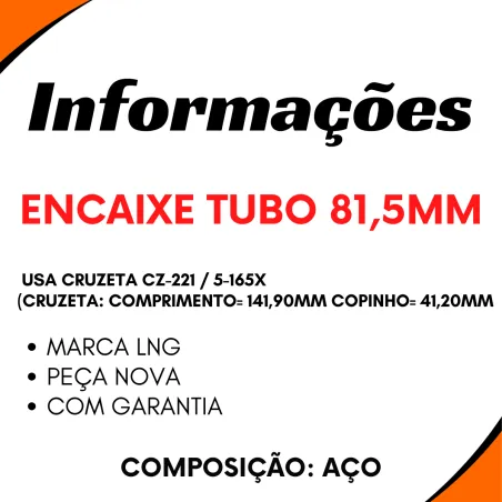 Garfo Cardan Scania B76/ L76/ Ls76 Volvo B58