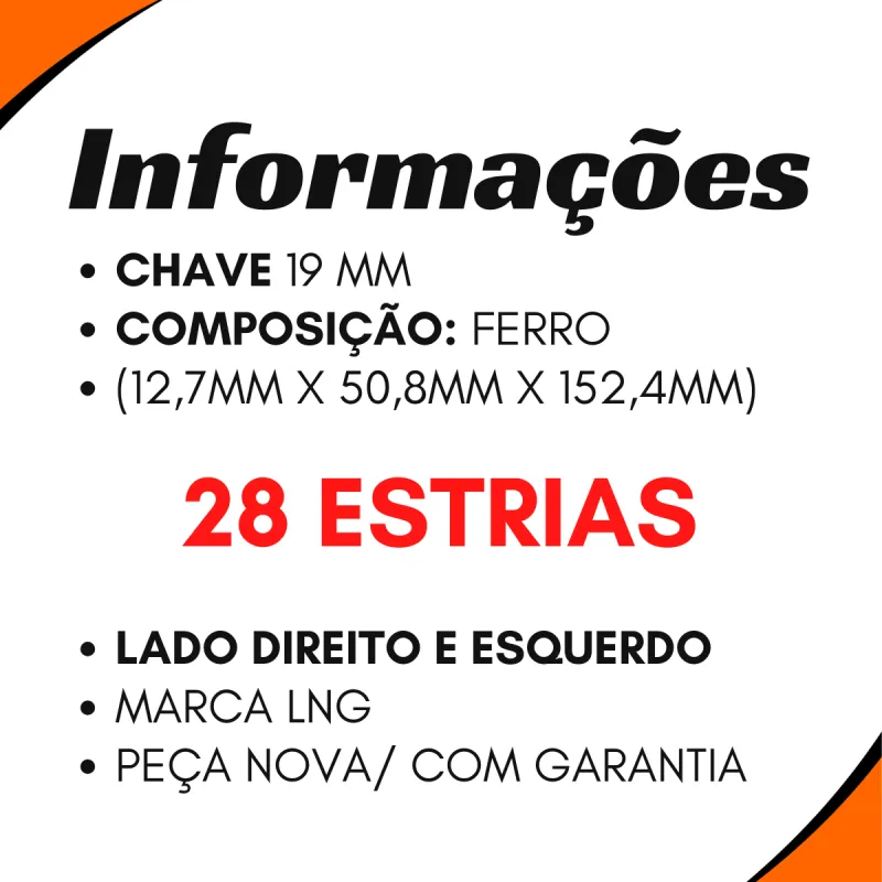 Catraca Freio Manual Dir./Esq. 28 Estrias Chave 19mm Vw Tjg 607 055