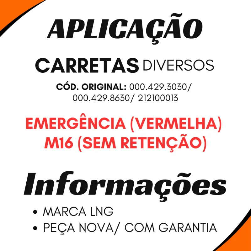 Engate Mão Amigo Scania 318158/ Carretas 212100013/ Iveco 2515298