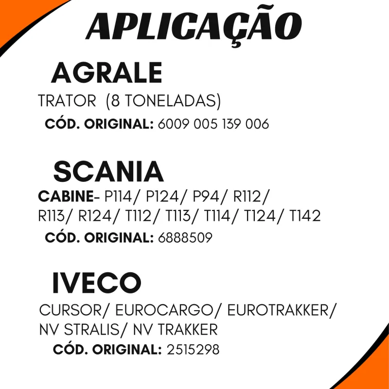 Engate Mão Amigo Scania 318158/ Carretas 212100013/ Iveco 2515298