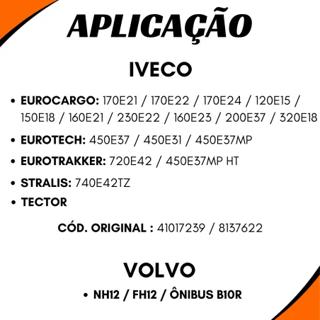 Válvula Apu Stralis- Eurotech- Eurocargo- Eurocatrakker