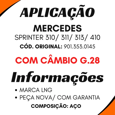 Flange Diferencial Sprinter 310/ 311/ 312/ 313/ 410 4 Furos 27