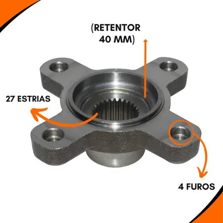 Flange Diferencial Sprinter 310/ 311/ 312/ 313/ 410 4 Furos 27