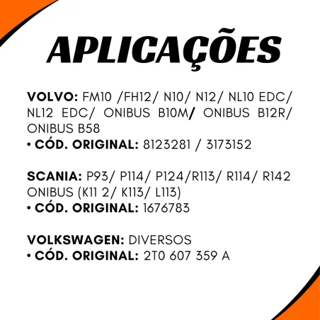 Válvula Descarga Rápida Volvo 8123281 Scania 1676783 Vw 2t0607359a
