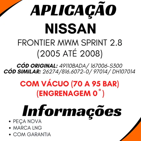 Bomba Hidráulica Nissan Frontier (05/08) Mwm Sprint 2.8