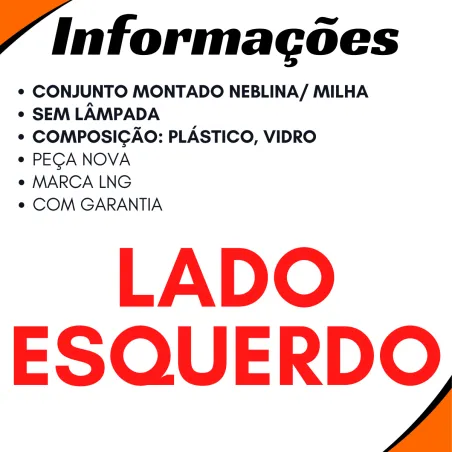 Farol Auxiliar Iveco 504181095 Esq. (Conjunto Montado Neblina/Milha)