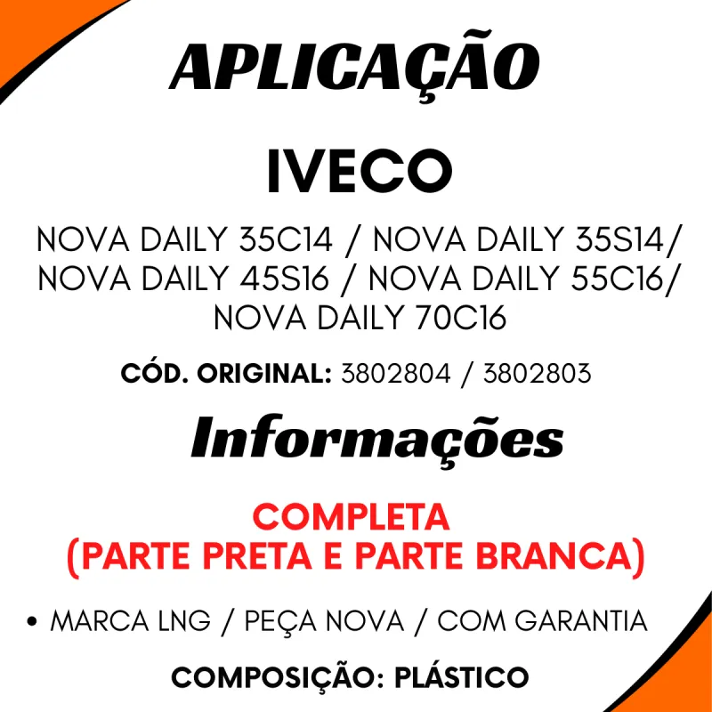 Grade Frontal Nova Daily 35s14 A 70c16 (2008...)  Completa