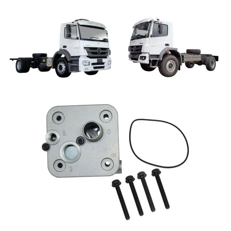 Cabecote Compressor Ar Mbb Atego/ Axor Completo (Com 6 Parafusos)