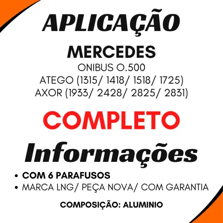 Cabecote Compressor Ar Mbb Atego/ Axor Completo (Com 6 Parafusos)