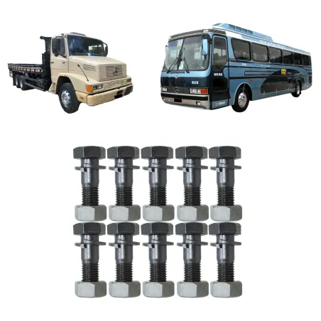 Kit 10 Parafusos Flange Cardan 12x1,25 Mbb 1618 1621 O370 O371 1519