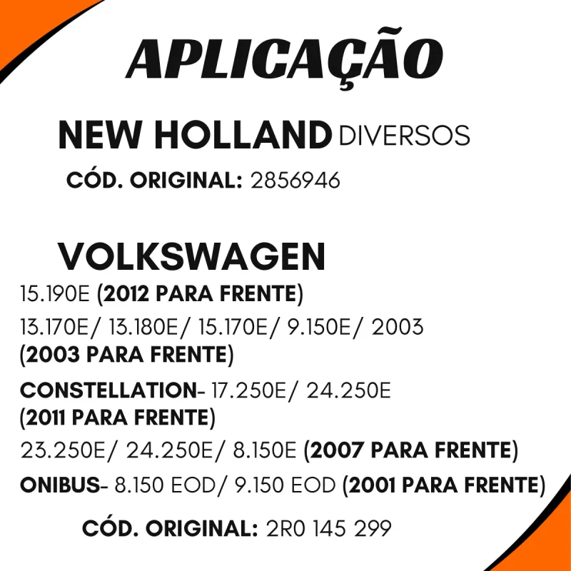 Tensor Correia Motor Cummins Volkswagen