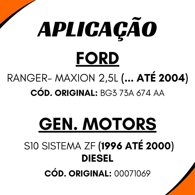 Bomba Hidráulica Ford Ranger (.../04) Gm/Chevrolet S10 (96/00)